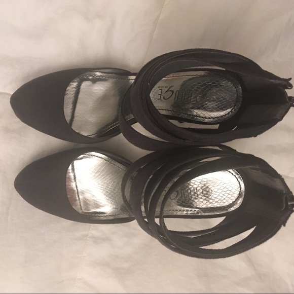 Rouge gray grey suede heels - Picture 8 of 9